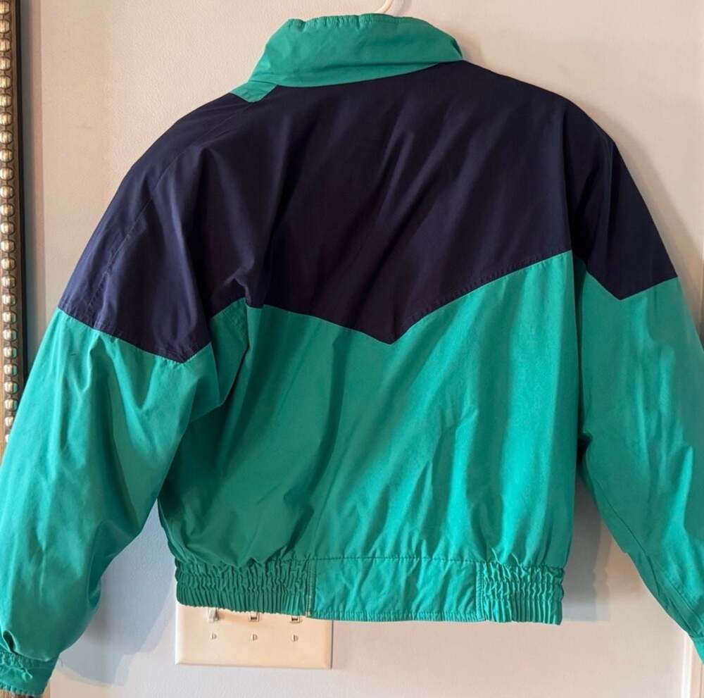 Vintage Eddie Bauer Goose Down Ski Jacket 90s Colorblock Puffer Coat Retro Y2K - Picture 8 of 14
